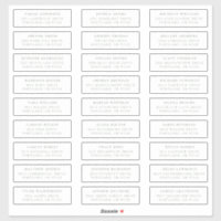 Sage Green Individual Guest Address Labels