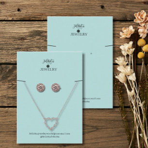 Sage Green Jewellery Display  Business Card