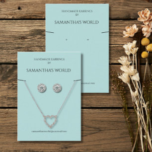Sage Green Jewellery Display  Business Card