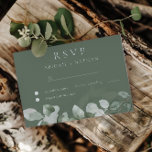 Sage Green Leaves Watercolor Wedding RSVP Card<br><div class="desc">Sage Green Leaves Watercolor Wedding RSVP Card

Response Card

See matching wedding invitation and items in Niche and Nest Store. Chat to request more items</div>