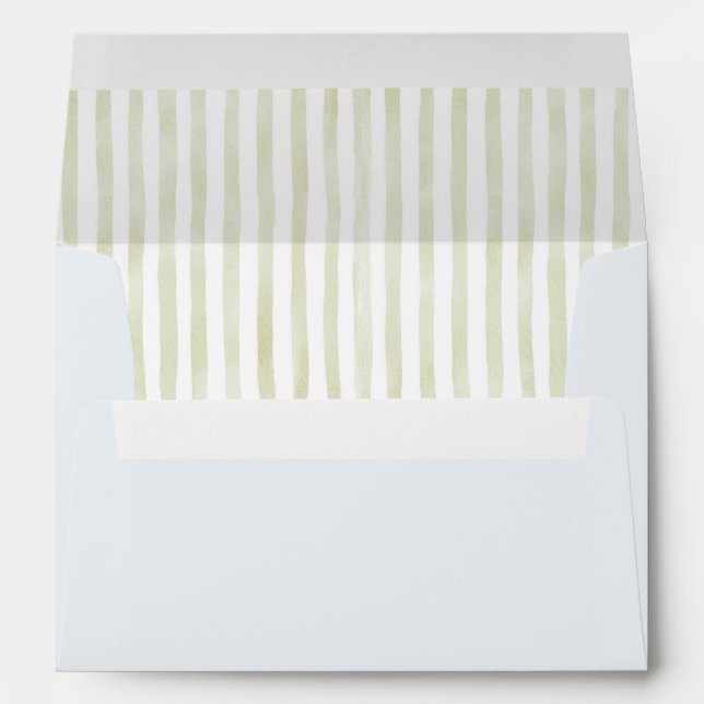Sage Green & Light Greyish Blue Envelope (Back (Bottom))