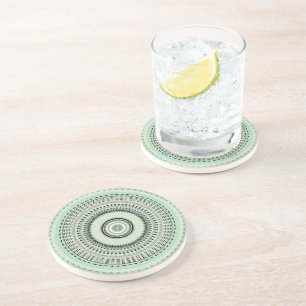 Sage Green Mandala Coaster