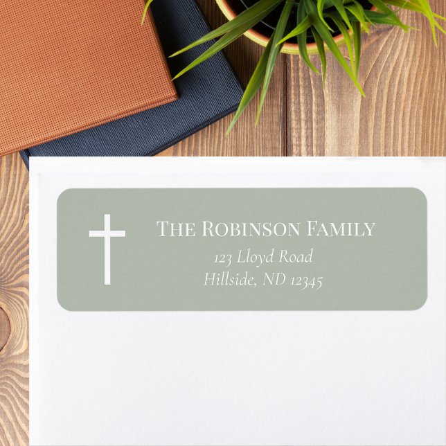Sage Green Minimalist Baptism (Creator Uploaded)