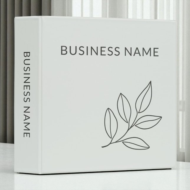 Sage Green Minimalist Botanical Small Business Binder (Creator Uploaded)