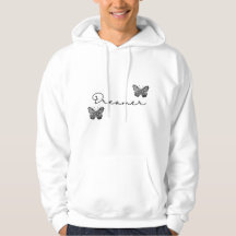 Sage Green Modern Aesthetic Butterfly Hoodie