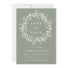 Sage Green Modern Boho Wildflower Wedding Photo