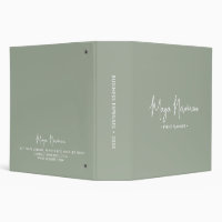 SAGE GREEN Modern Minimalist Feminine Monogram