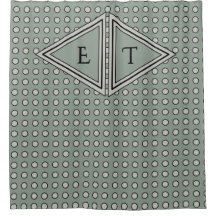 Sage Green Modern Monogram Decor