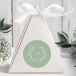 Sage Green Monogram Wedding Classic Round Sticker<br><div class="desc">Seal your invitations and express gratitude with our Sage Green Monogram Wedding Stickers. Perfect for envelope seals or favour labels,  these stickers feature the monogram and classic elegance,  adding a final touch of sophistication to your wedding stationery.</div>