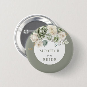 Sage Green Mother of the Bride Bridal Shower 2 Inch Round Button
