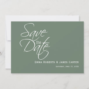Sage Green Mountain Photo Save the Date