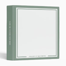 Sage Green Name Monogram