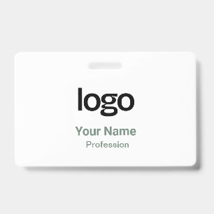 Sage Green Name Tags Badges