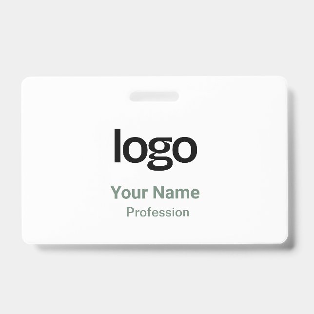 Sage Green Name Tags Badges (Front)