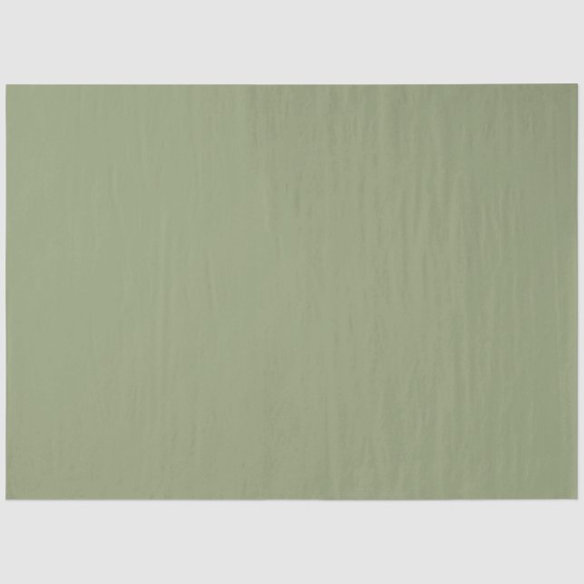 Sage Green Neutral Elegant Solid Colour Tissue Paper (Front)