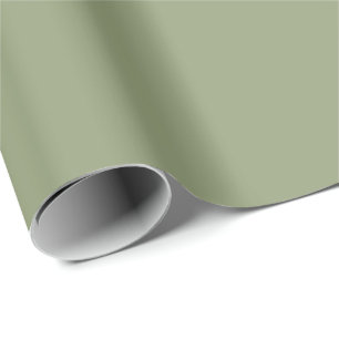 Sage Green Neutral Elegant Solid Colour Wrapping Paper