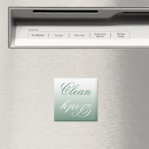 Sage Green Ombre Dishwasher Clean/Dirty Magnet