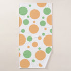 Sage Green Orange Pois géométriques