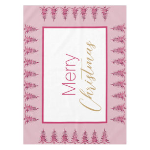 Sage green Pagoda Christmas Tree Tablecloth