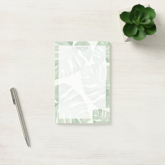 Sage Green Palm Leaves Botanical Notepad