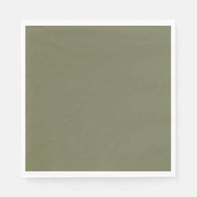 Sage Green Paper Napkin (Front)