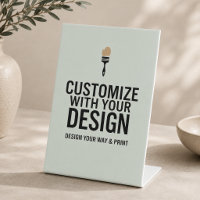 Sage Green Personalized Blank Display Sign