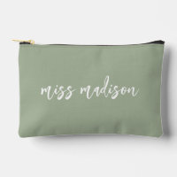 Sage Green Personalized Teacher's Name Script