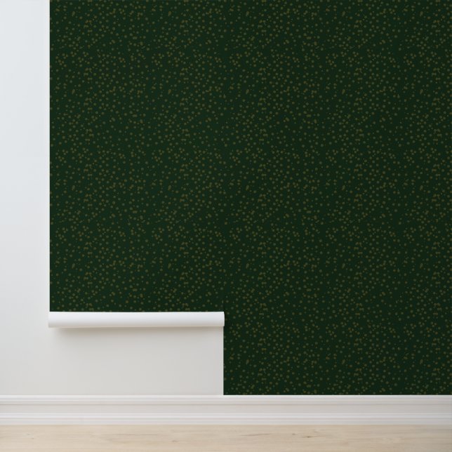 Sage Green Polka Dots Modern Pattern Wallpaper (Application)