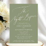 Sage Green Rehearsal Dinner Wedding Invitation<br><div class="desc">This is part of a collection - please contact me for more info</div>