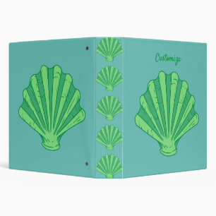 Sage Green Scallop Shell Thunder_Cove Binder