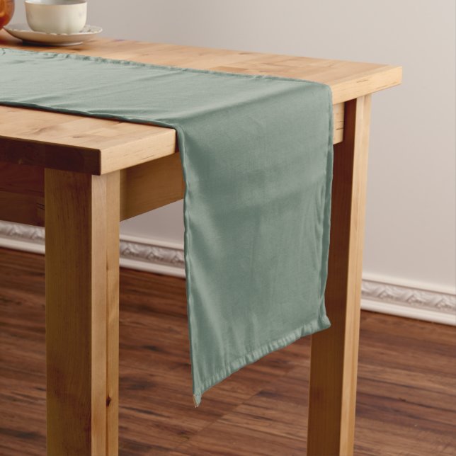 Sage Green Short Table Runner (In Situ)