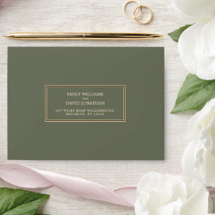 Sage Green Simple Elegant  Envelope