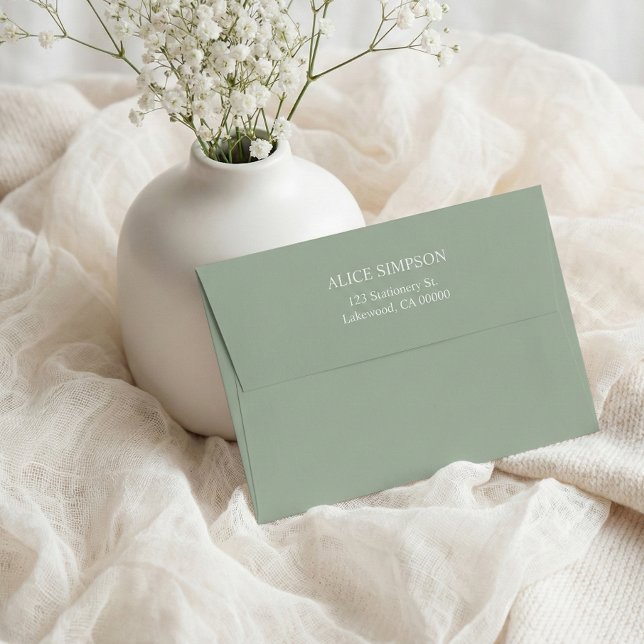 Sage Green Simple Elegant Envelope (Creator Uploaded)