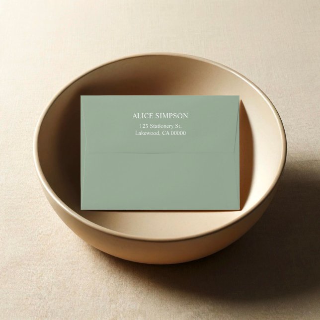 Sage Green Simple Elegant Envelope (Creator Uploaded)