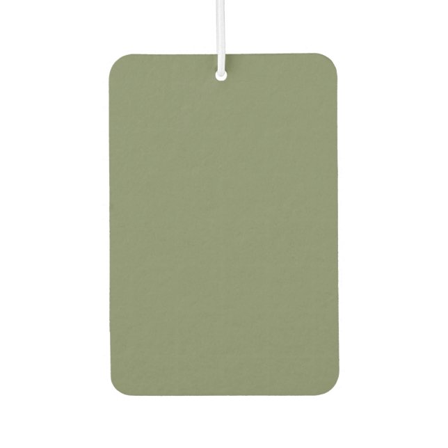 Sage Green Solid Colour Air Freshener (Front)