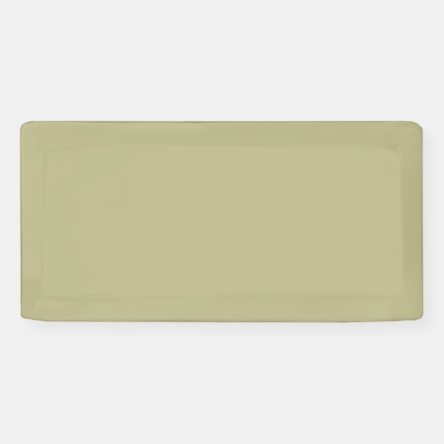 Sage Green Solid Colour | Classic | Elegant Banner (Horizontal)