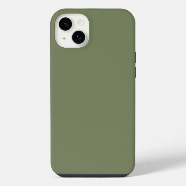 Sage Green Solid Colour iPhone Case (Back)