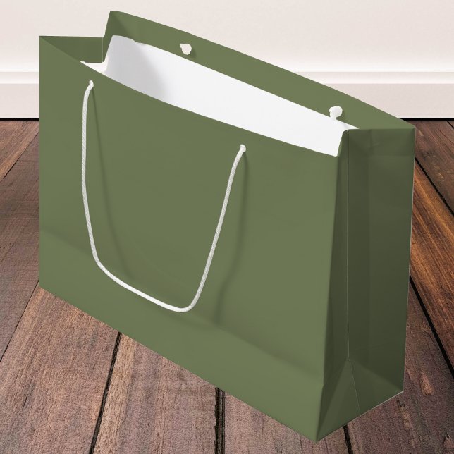 Sage Green Solid Colour Large Gift Bag (Creator Uploaded)