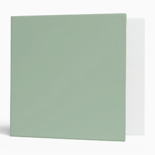 Sage Green Solid Colour Minimalist Binder