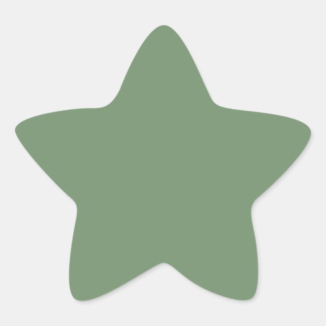 Sage Green Star Sticker (Front)