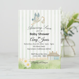 Sage Green Storybook Baby Shower Invite