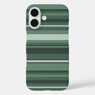 Sage green stripes Case-Mate iPhone case