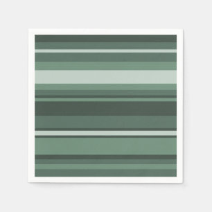 Sage green stripes napkin