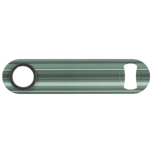 Sage green stripes speed bottle opener