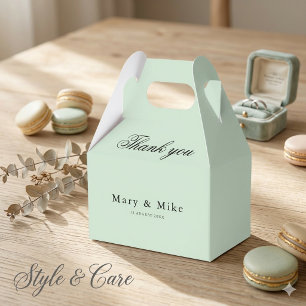 Sage Green Thank You Box for Any Occasion Gable