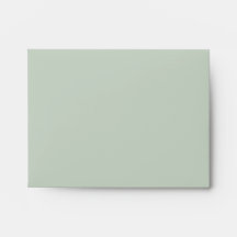 Sage Green Thank You Envelope