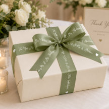 Sage Green The New Mr and Mrs Custom Wedding Names