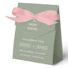 Sage Green the Night Before Rehearsal Dinner 