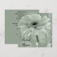 Sage Green Tinted Gerber Daisy Bridal Shower