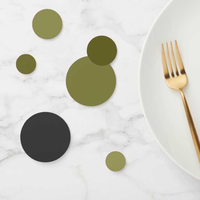 Sage Green to Charcoal Gradient Table Confetti  (Group)